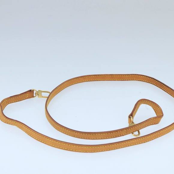 LOUIS VUITTON Shoulder Strap Leather 46.9"" Beige LV Auth ar12885 - Picture 5 of 8